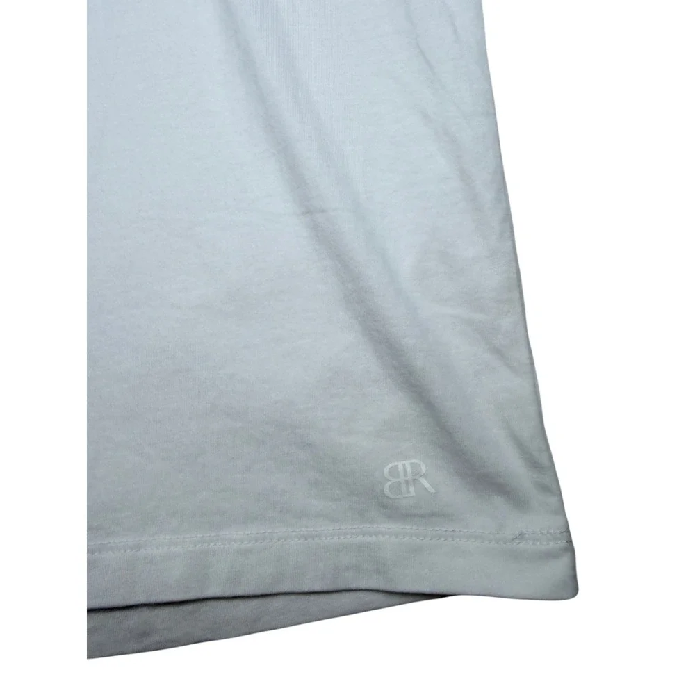 Banana Republic Mens Essential Tee White Cotton Spandex V-Neck T-Shirt Size M